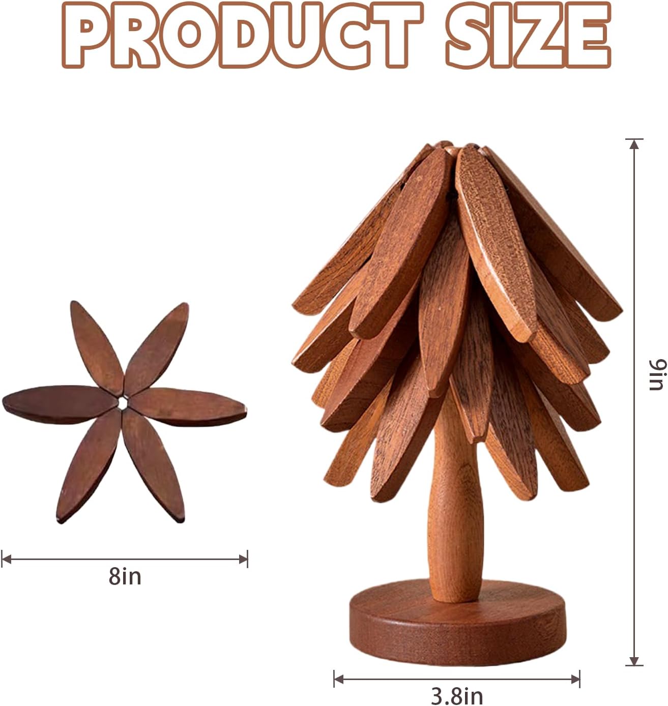 Wooden Trivets Like a Christmas Tree