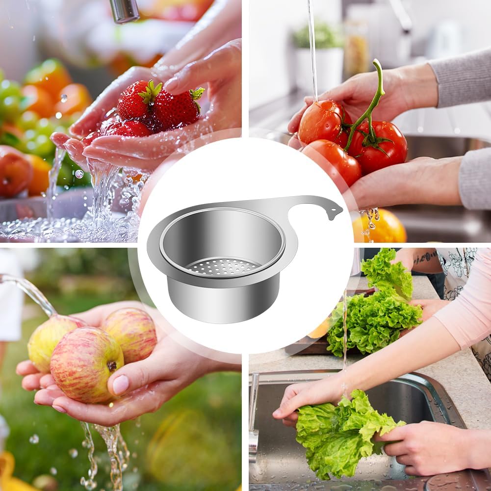 šStainless steel drain basket for kitchen sink