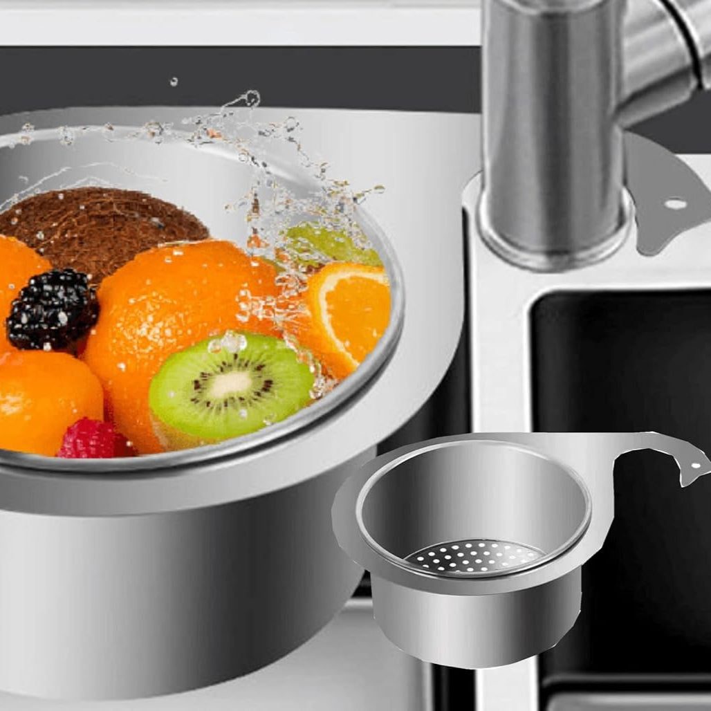 šStainless steel drain basket for kitchen sink