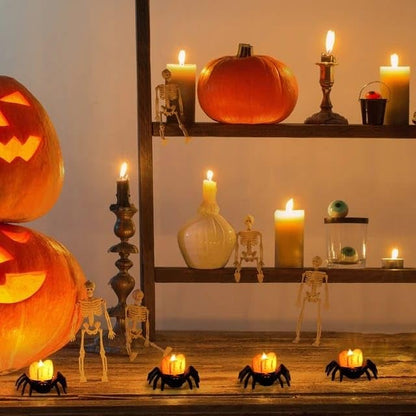 Creepy Spider - Flameless Flickering Candle Light
