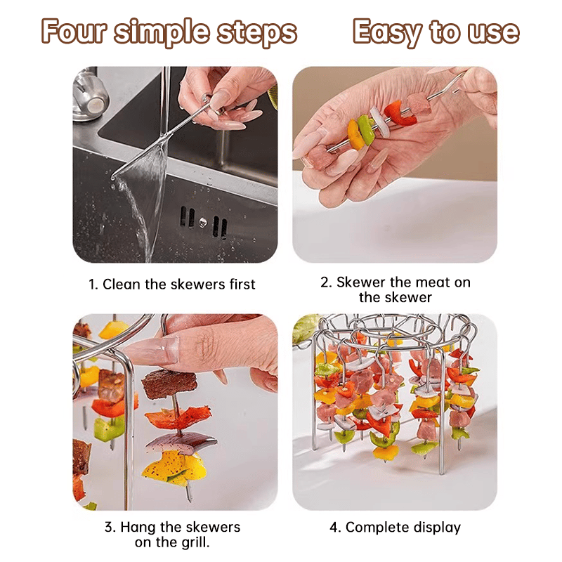 🥩Air Fryer Barbecue Grill Vertical Barbecue Kebab🍤