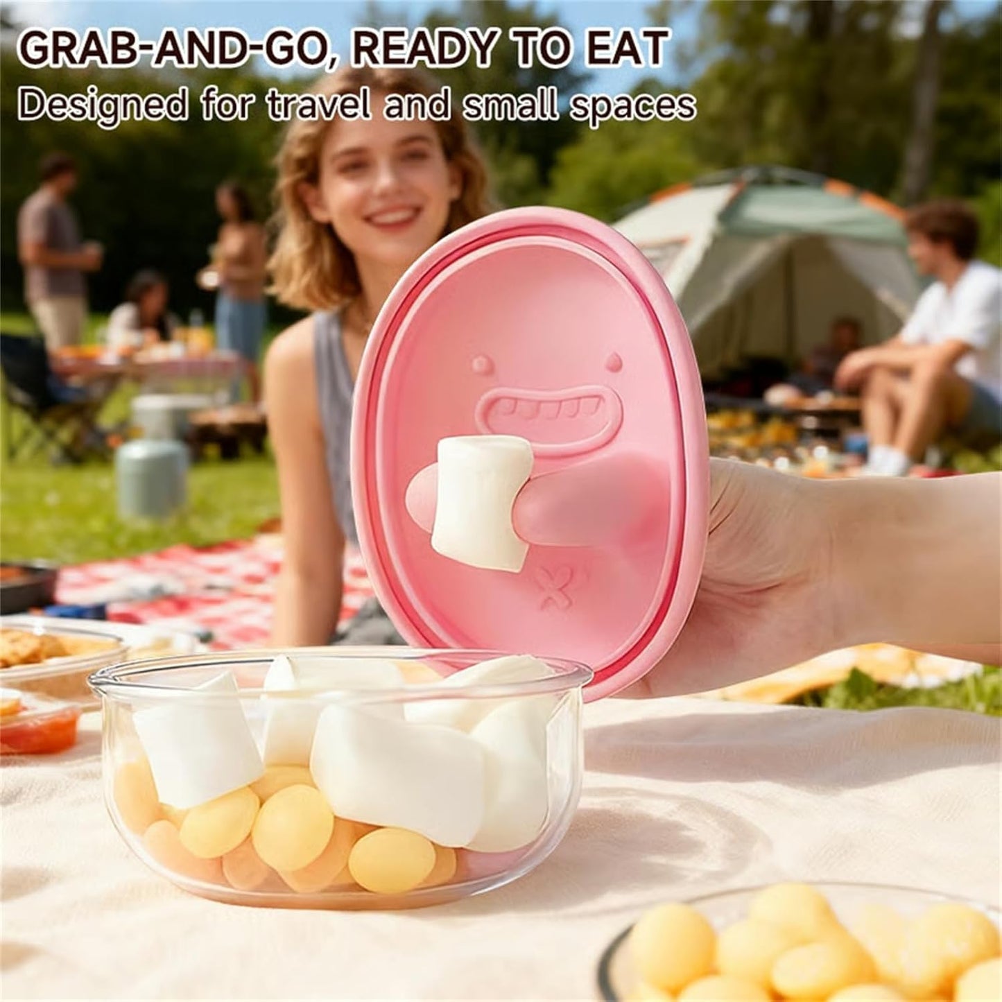 2-in-1 No-Mess Snack Container