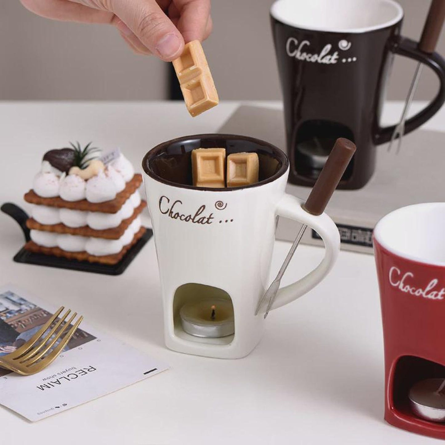 🔥Second Item 40% Off🔥Multi-Functional Ceramic Fondue Mug